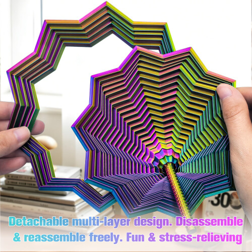BESTSKY Sensory Fidget Star – Μεγάλος, ελαφρύς, τρισδιάστατα εκτυπωμένος εξάγωνος 1