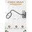 Θήκη για καπέλο Cowboy Wall Mount 4Pack - Ρουστίκ μεταλλικοί γάντζοι για καπέλα Western, Fedora και 3