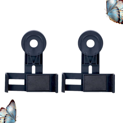 OUNONA2PCS Προσαρμογέας βάσης τηλεφώνου για τηλεσκόπιο, μαύρη βάση τηλεφώνου 2