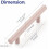 Pink Stainless Steel Cabinet Pulls 5 Inch 3 Pack 3