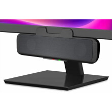 USB-luidsprekerbalk (CA-2890) – Stereo USB-luidspreker, eenvoudig te bevestigen aan monitor, handige bedieningselementen