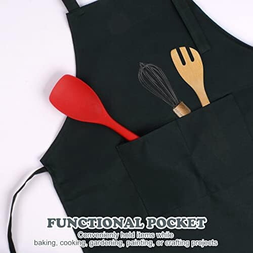 Grembiule per bambini con tasca 2 pezzi. Grembiule da chef per bambini per cucinare, preparare dolci e dipingere. 1