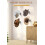 Θήκη για καπέλο Cowboy Wall Mount 4Pack - Ρουστίκ μεταλλικοί γάντζοι για καπέλα Western, Fedora και 5