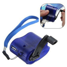 Mini ručná kľuka s USB rádiom, baterka, nabíjačka mobilného telefónu, prenosná manuálna núdzová nabíjačka generátora na cesty a vonku