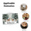 Σετ τραπεζομάντιλων Deer Winter Forest Linen 4 τεμαχίων 12x18 ιντσών 5