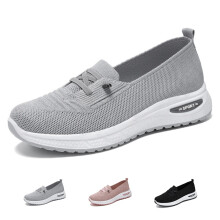 Sneakers Ortaipéideacha na mBan, Bróga Siúil le Bonn Bog, Loafers Cniotáilte Mogaill Breathable le Tacaíocht Áirse & Bonn Neamhshleamhain –