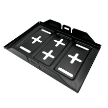 Heavy Duty Battery Tray Universal Steel Car Battery Holder with CorrosionResistant Finish Black