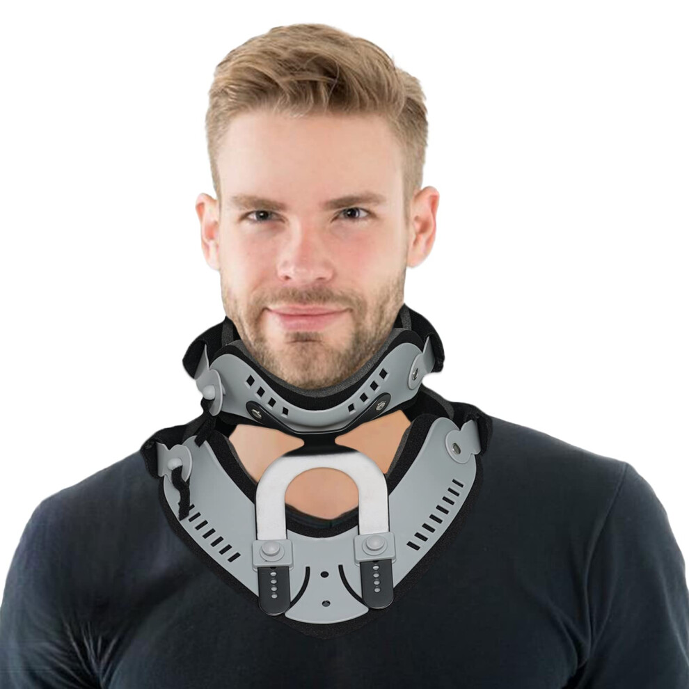 Neck Traction Device with Adjustable Cervical Support, Over Door Stretcher for Pain Relief and Posture Correction