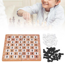 Kids & Adults Portable Wooden Chess Game Folding Travel Board Set