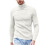 Herren Slim Fit Strickpullover, lässiger Basic-Rollkragenpullover, langärmlig, leichtes Unterhemd, Thermoshirt 1