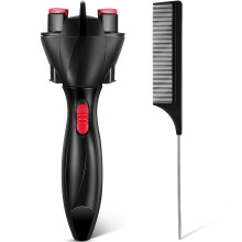 Automatic Hair Braider Set with Rat Tail Comb, Battery Operated Electric Hair Braiding Tool for Quick Styling