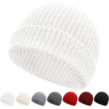 Fisherman Beanie Cap miehille ja naisille talvi lämmin neulottu hattu