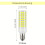 EASTIN12 λαμπτήρες LED E12 10W, θερμό κίτρινο, 110-220V, συμβατοί με ανεμιστήρες οροφής και 2