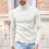 Herren Slim Fit Strickpullover, lässiger Basic-Rollkragenpullover, langärmlig, leichtes Unterhemd, Thermoshirt 4