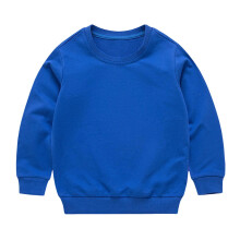 Camisetas de manga larga para niños y niñas, color liso, cuello redondo, top de manga larga informal y cómodo, sudadera con capucha, camisetas