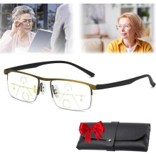 Lilcher Intellireaders – Ochelari de citit multifocali progresivi cu blocare a luminii albastre, HD Vision Pro pentru computer, citit și utilizare