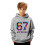 Meme Hoodie för Barn Grå Långärmad Tröja 3