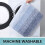Tapete de banho felpudo de microfibra azul claro retangular 44x32 polegadas 7