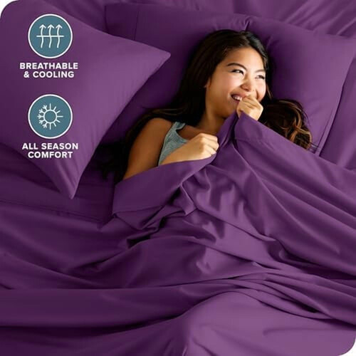 Σετ σεντόνια διπλού XL Deep Pocket Cooling Breathable 4 τεμαχίων 2