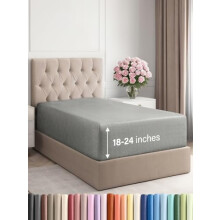 Drap-housse extra profond pour matelas King – 45 à 60 cm (18 à 24 pouces),