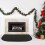 Black fireproof hearth mat half round 60 x 27 in 6