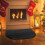 Black fireproof hearth mat half round 60 x 27 in 3