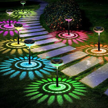 Lot de 6 lampes solaires de jardin – Couleurs changeantes et blanc chaud