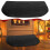 Black fireproof hearth mat half round 60 x 27 in 5