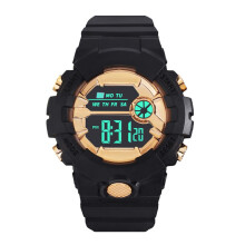 YATLTE Waterdichte Digitale Sporthorloges voor Heren, Breed Scherm, Gemakkelijk Afleesbaar Display, Militaire Stijl, met Stopwatch