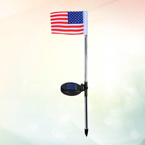 3-pack solcellslampor med amerikansk flagga 2