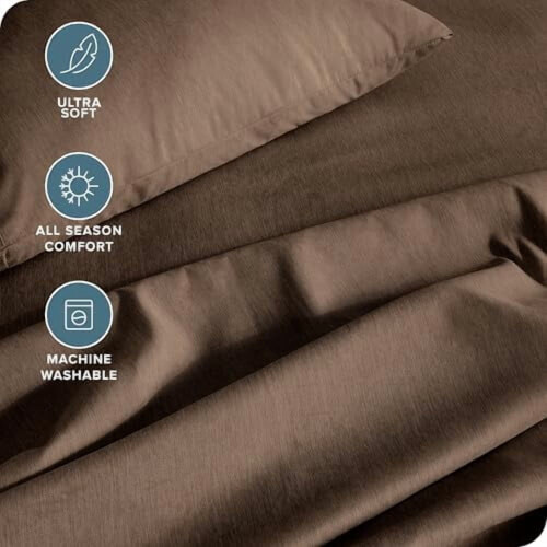 Σετ σεντονιών Twin XL – 1800 Ultra-Soft Microfiber, Διπλά Βουρτσισμένα, Βαθιές Τσέπες, 3 τεμάχια 2