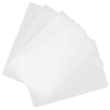 FRCOLOR5 stuks transparante plastic ID-kaarthouders, geschikt voor creditcards/visitekaartjes, harde transparante hoesjes voor portemonnee