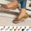 Γυναικεία καλοκαιρινά μοντέρνα casual σανδάλια casual flat μονόχρωμα παπούτσια με τρύπα 4
