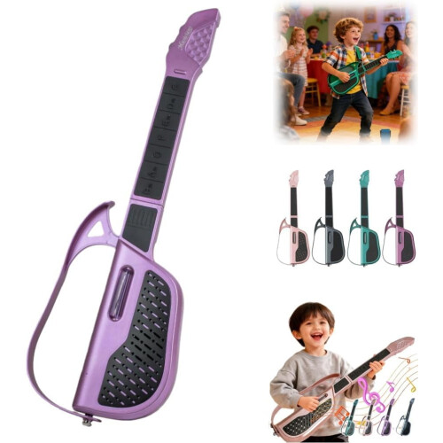 Smart Guitar DJ Controller Purple Rechargeable Stringless