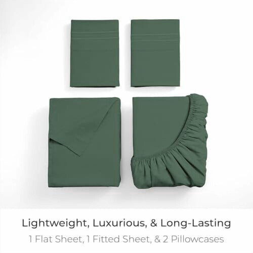 Microfiber Queen Sheet Set 4-Piece Deep Pocket 1