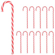 12-teiliges Set Süßigkeiten-Weihnachts-Gehstock-Dekoration für Senioren