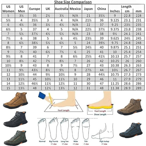 Άνετες χειροποίητες δερμάτινες μπότες Olveros Boots για άνδρες, αδιάβροχες, με στήριξη 2