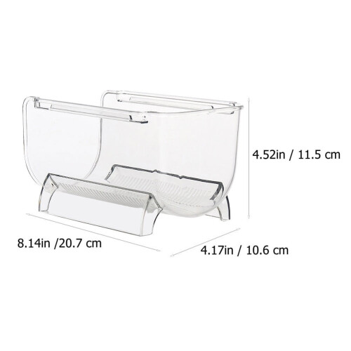 Suporte para vinhos em plástico, 2 peças, 8,1 x 4,5 x 4,2 polegadas 1