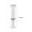 Telescopic Cabinet Bed Legs Adjustable White Metal 2 Pcs 3