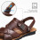 Men's Genuine Leather Classic Open Toe Sandals 7