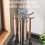 Rotating Kitchen Utensil Rack – Stainless Steel, 8 Hooks 5