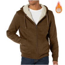 Jachetă de iarnă pentru bărbați, jachetă din fleece, jachetă ușoară cu mânecă lungă, jachetă de exterior, haine de exterior