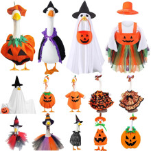 Tenues d'oie pour Halloween sur le porche – Vêtements d'oie mignons et créatifs pour la décoration extérieure/intérieure, compatibles avec les
