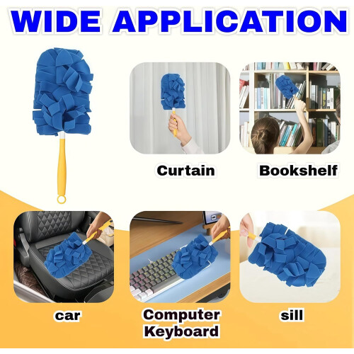 2026 New 360 Electrostatic Duster Refills – Washable, Reusable, High-Density Microfiber, Compatible with Most Standard Duster Handles 2