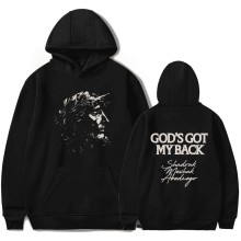 Brandon Lake Isten vigyáz rám2024Merch Kapucnis Zsebes Húzózsinóros Uniszex Kapucnis Pulóver Divat Ruházat