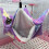 Opvise Pet Sugar Glider Hamster Double Layer Hammock Forest Squirrel Spací pytel Coffee 7