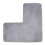 Tapis en polyester en forme de L pour coin de salle de bain 1