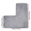 Tapis en polyester en forme de L pour coin de salle de bain 2