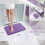 Bademåtte med memory foam-skum, 64 x 43 cm, lavendel 2