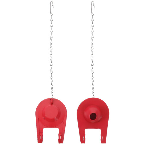 Vervangende toiletklep 3 inch rood